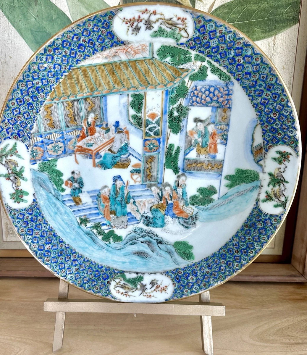 清朝瓷器在中国古董盘子| eBay
