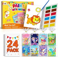 24 Water Coloring Books for Kids Party Favors - Bulk Mini Coloring Books for Kid