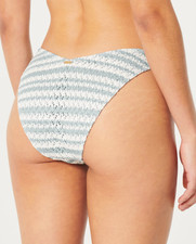 NEW Hollister Swim High Leg Cheekiest Crochet Bikini Bottom Blue Swimwear Large
