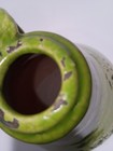 Vintage Studio Pottery Handled Vase Green Pear Crackle Glaze Signed JW Heavy MCM — photo 8