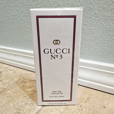 GUCCI No 3 By GUCCI Eau de Toilette EDT Women Spray 4 fl oz RARE Vintage SEALED