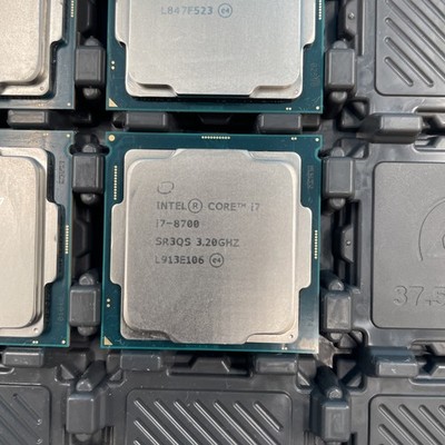 (LOT OF 4) Intel Core i7-8700 CPU 3.20GHz Desktop Processor (SR3QS)