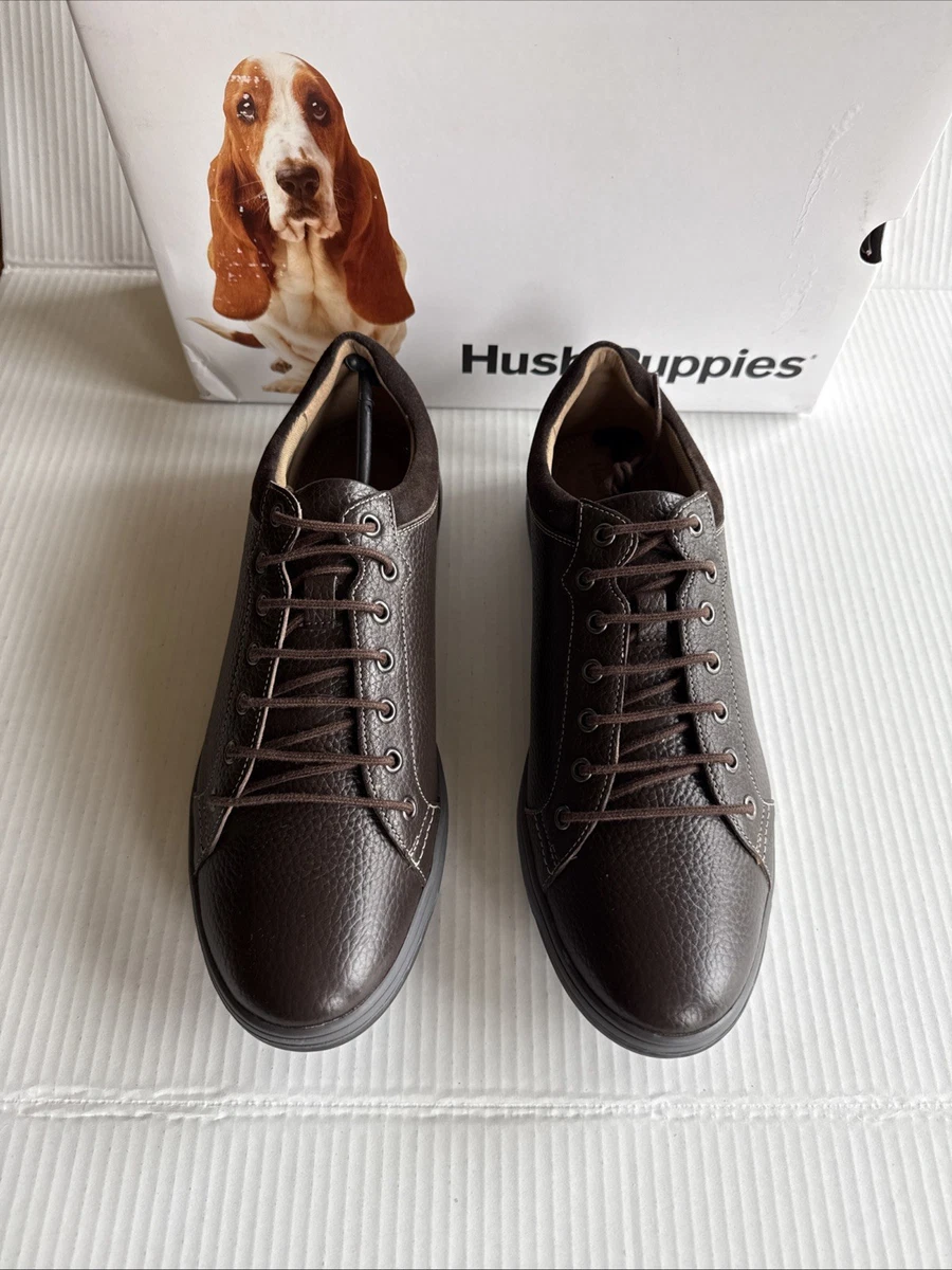 Hush Puppies Men’s Lace Up Brown Loafers. Size 10.5 Wide. HUSH PUPPIES Vibram Mens Brown Leather Lace Up Loafer Deck  main image 4