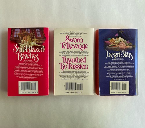 Johanna Lindsey Lot 3 A PIRATE’S LOVE, PARADISE WILD Vintage Historical Romance - Bild 2 von 10