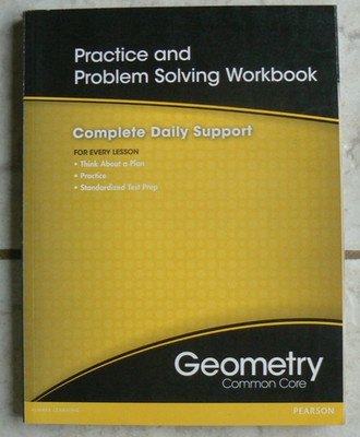 BRAND NEW Pearson enVision GEOMETRY Practice/Problem Solving Workbook Comm Core