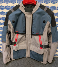 RST PRO SERIES VULCAN LAMINATE JACKET 52 4XL - SILVER / BLUE *DAMAGED MAIN ZIP*