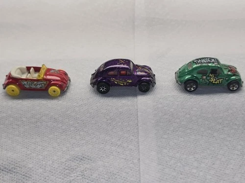 Hot Wheels VW Bug Lot. 3 Cars RARE Vintage