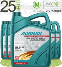 Addinol GIGA LIGHT MV 0530 LL 5W-30 f&uuml;r viele VW Audi Mercedes BMW Porsche Seat