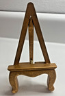 Picture easel stand tabletop display wood gold tone 7 x 3.5 inch