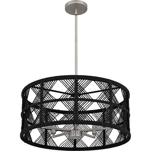 Quoizel AXF2822 Axford 5 Light 22"W Taper Candle Pendant / - Nickel - Picture 11 of 12