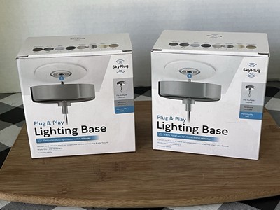 SkyPlug Standard Plug & Play Lighting Base Lot Bronze Finish New In Box 2