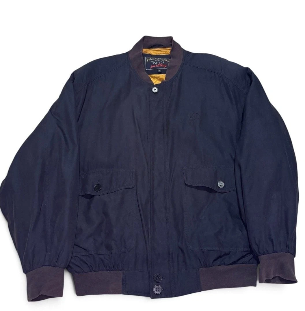 Paul & Shark Bomber Jacket Size XL Navy Blue image 1
