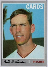 1970 Topps #386 Bill Dillman in EX Condition Cardinals