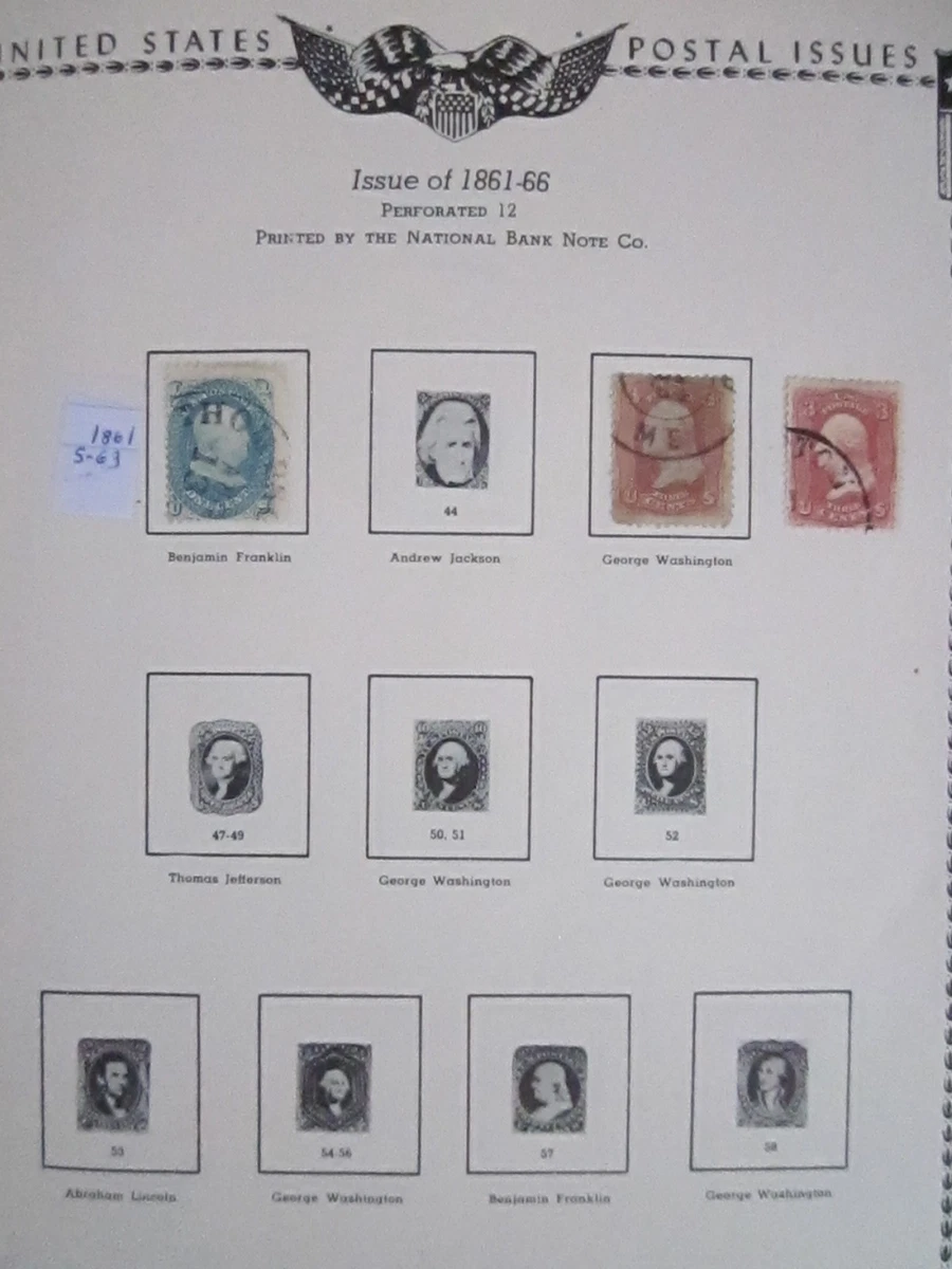 The All American Stamp Album 1847-1985  New And Cancelled With  1,246 Stamps