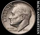 1947-D Silver Roosevelt Dime - Scarce  Better Date  No Reserve  #J8135