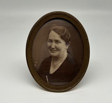 Cadre D'Image Ovale Cadre Photo Bronze Style Jugendstil Antique Vintage