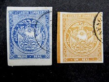nystamps Ekwador znaczek # 1 2 używany 75 $ A17y468