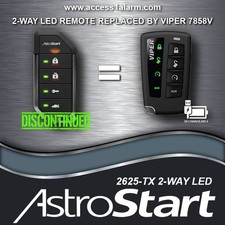 Discontinued Astrostart 2625-tx 2-way Led Remote Control Replacement Viper 7858v