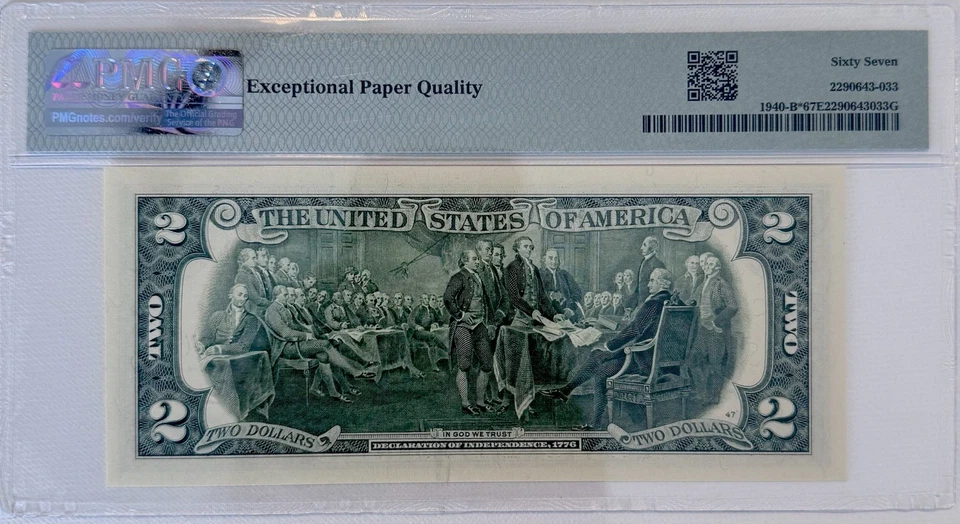 2$ 2013 B* New York Star Note PMG 67 - Image 2 of 2