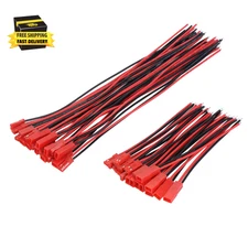 20 Pairs 22 AWG Plug Connector 2 Pin Male Female Plug Connector Cable Wire for L