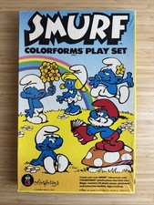 VINTAGE 1981 SMURF COLORFORMS PLAY SET OPEN BOX UNUSED