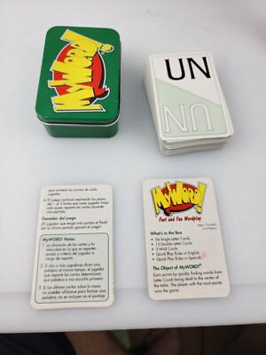 Complete My Word! Out Of The Box Fast & Fun Word Play Card Game in Tin 