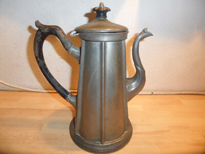 Alte Kaffeekanne Teekanne Stempel Eduard Hueck 101 6 Jugendstil Deko Zinn ??
