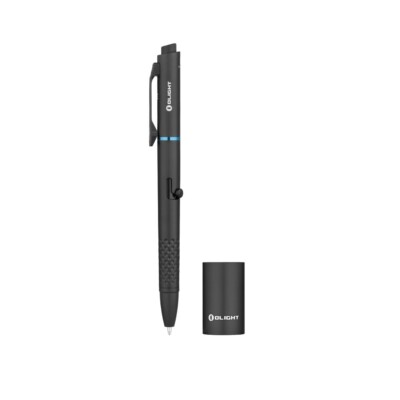 Olight Open Glow Rechargeable Penlight, 120 Lu LED, Green Laser, Black/Blue Refi