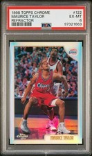 1998 TOPPS CHROME REFRACTOR #122 MAURICE TAYLOR PSA 6