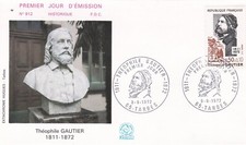 FRANCE 1972 FDC THEOPHILE GAUTIER YT 1728