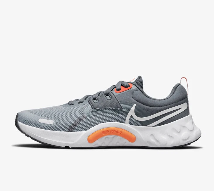 Men s Nike Renew Retaliation TR 3 Training Shoes Wolf Grey Orange DA1350 007