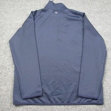Zelos Pullover Mens Large Windbreaker Jacket Navy Blue Stretch 1/4 Zip