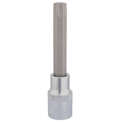 Draper Torx Star Socket Bit 1/2'' Sq Dr T55 x 100mm 16320