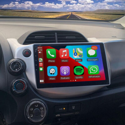 Android Auto Apple CarPlay Car Stereo Nav Radio GPS For Honda Fit Jazz 2009-2013