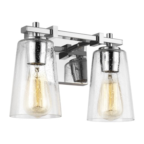 Feiss VS24302CH Mercer 12.5" 2-Light Bath Vanity in Chrome