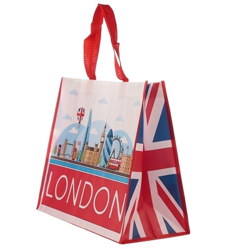 Large Reusable Womens Ladies Shopping Tote Bag London Icons Souvenir Shopper - Picture 19 of 23