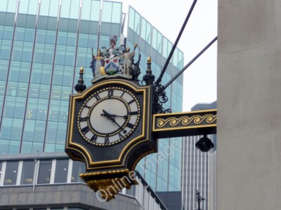 Photo 6x4 Impressive Clock near the Royal Exchange, London EC3  c2009