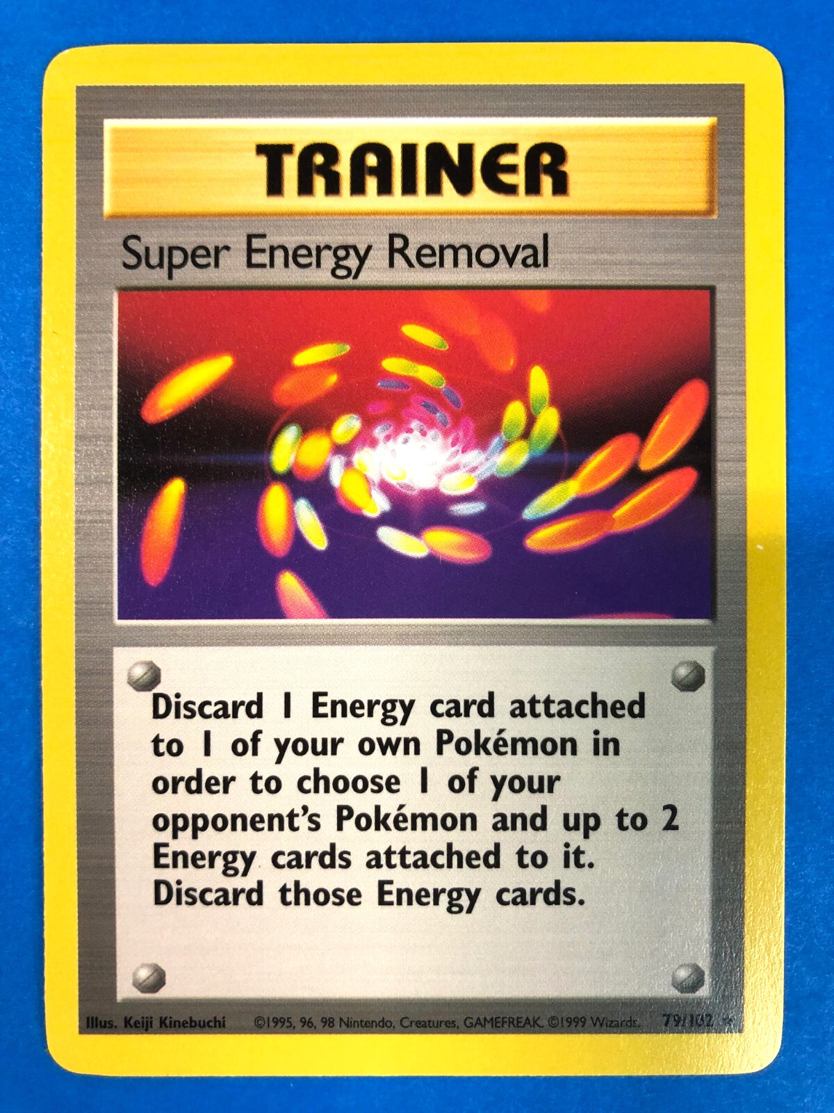 Pokémon Super Energy Removal Base Set 79/102 Unlimited Y2 Rare 1999 Vintage NM