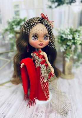 High quality. Elegant outfit for Pullip and Blythe dolls. (OOAK)