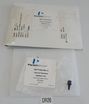 *NEW* Perkin Elmer N0777282 Rev A Internal Standard Addition Tee 0.5 + Warranty!