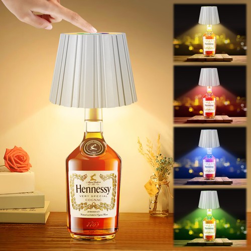 LED Flaschenaufsatz Tisch-Lampe Flaschen-Leuchte Deko-Licht Dimmbar/RGB Touch - Bild 27 von 66