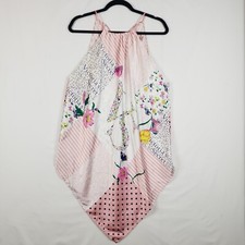 Victoria Secret Liquid Satin Chemise Slip Dress Medium Tie Back Multicolor