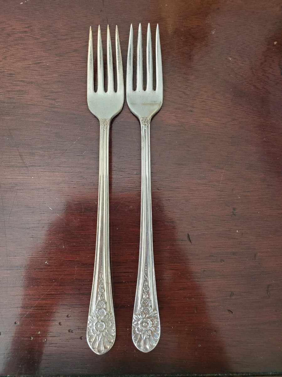 Wm Rogers Mfg Co AA IS JUBILEE Cocktail Fork Silver Plate Set