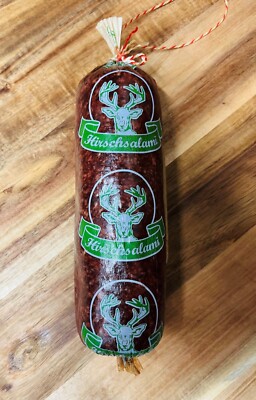 Hirschsalami aus Rotwild - Hirschwurst - Wildwurst Salami vom heimischen Wild