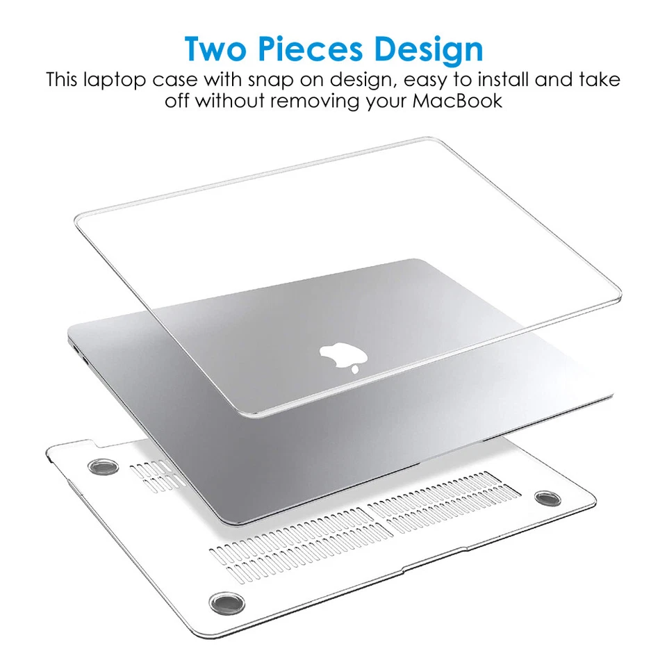 Capa Rígida Capa Para Macbook Pro 14 16 Polegadas Transparente/Fosco 2021 2023 M1 M2 M3 - Imagem 4 de 4