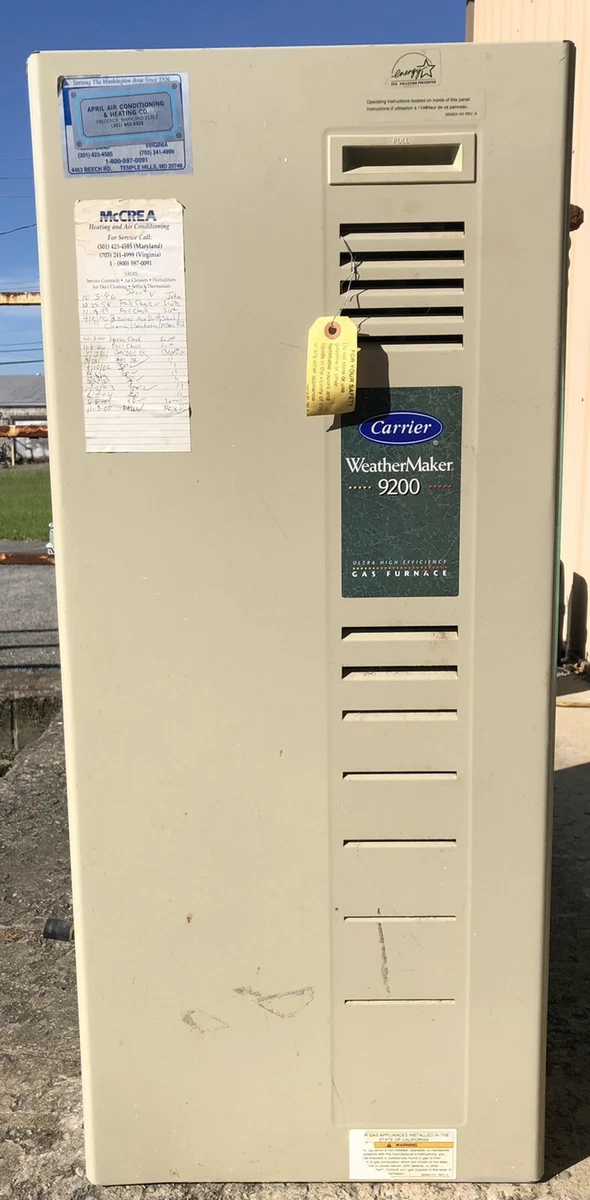 Carrier 58MXA060-12 Gas Furnace 115v 1Ph 60Hz 60,000 BTU's Natural Gas |  eBay