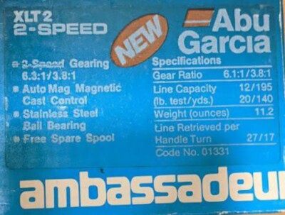 Abu Garcia Ambassadeur XLT 2 Speed Reel Ship From Japan | eBay
