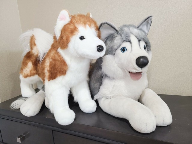 red husky plush