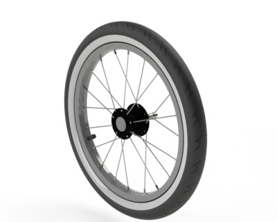 Croozer Cargo Wheel Side Wheel for Cargo Left 16''