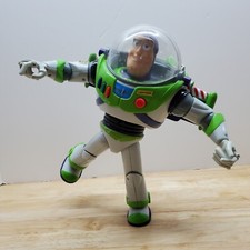 Toy Story Talking Buzz Lightyear Thinkway Pixar Disney 12  Sounds  Laser Works